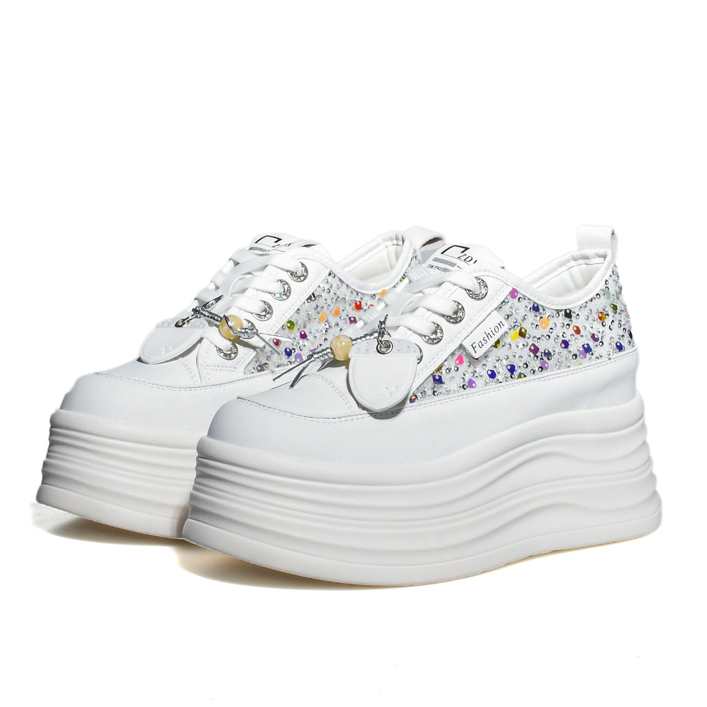 Zapatos de Plataforma Oculta para Mujer con Tacón de 9 cm