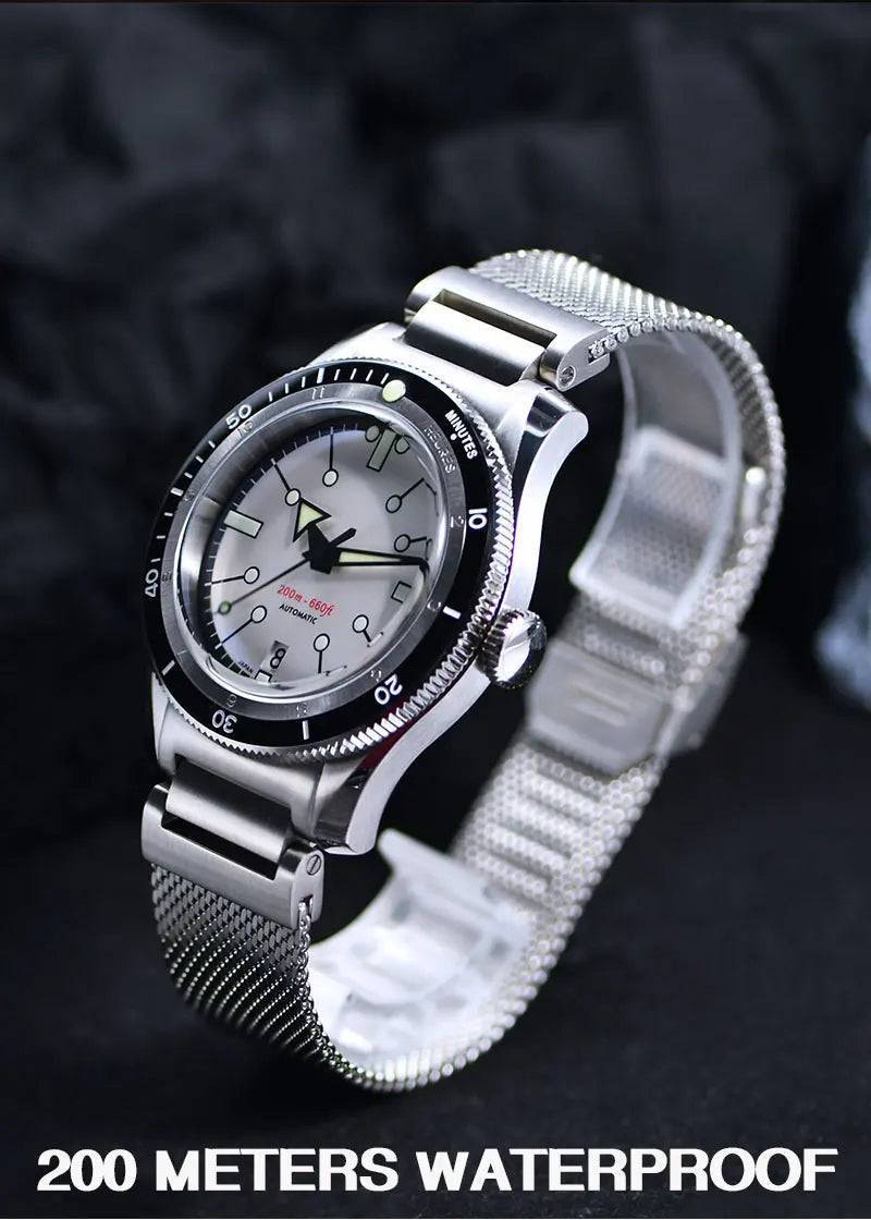 Reloj de Buceo SEA KNIGHT Mecánico Automático NH35A, Zafiro, 200M