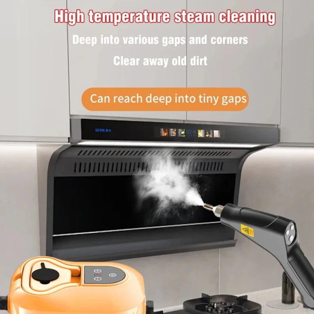 Limpiador a vapor de alta presión portátil, máquina de limpieza doméstica de alta temperatura para cocina, coche, sofá, ventana, azulejos y espejos