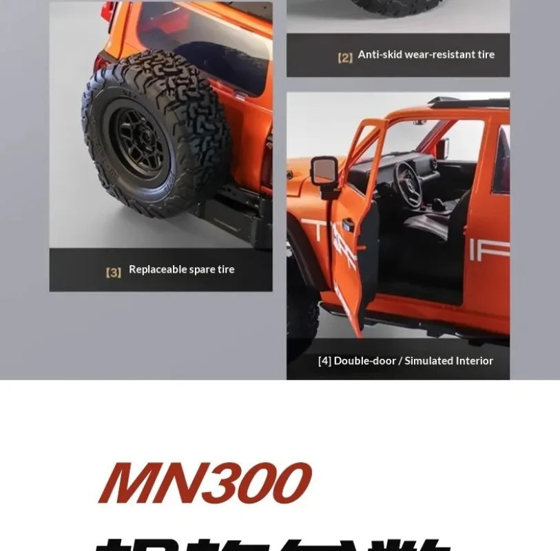 Coche Todoterreno RC 1:12 con Control Remoto, 4WD, Totalmente Proporcional