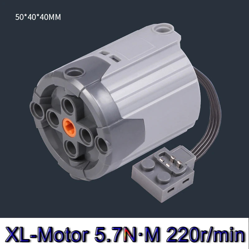Bloques de construcción electrónicos técnicos, accesorios de reacondicionamiento MOC, micromotor, piezas de funciones de potencia RC, bloques de coche DIY creativos, juguetes para niños