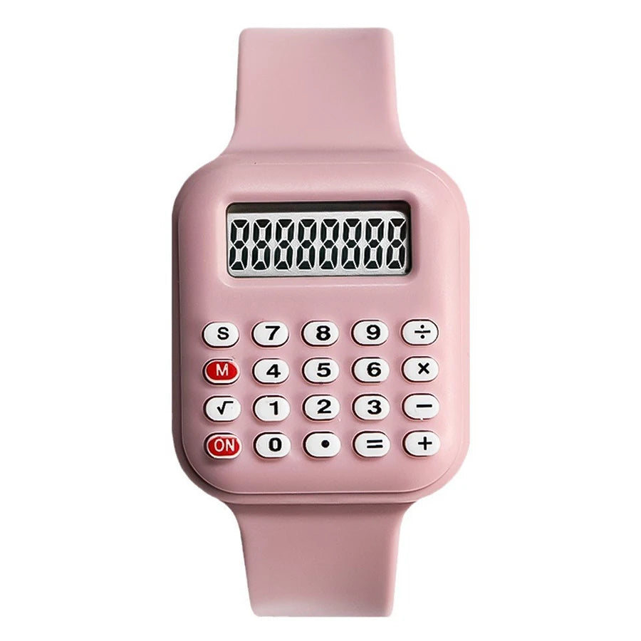 Reloj con calculadora creativa, reloj Digital LED de dibujos animados para niños, reloj electrónico deportivo de moda para niños y niñas, reloj de regalo para estudiantes