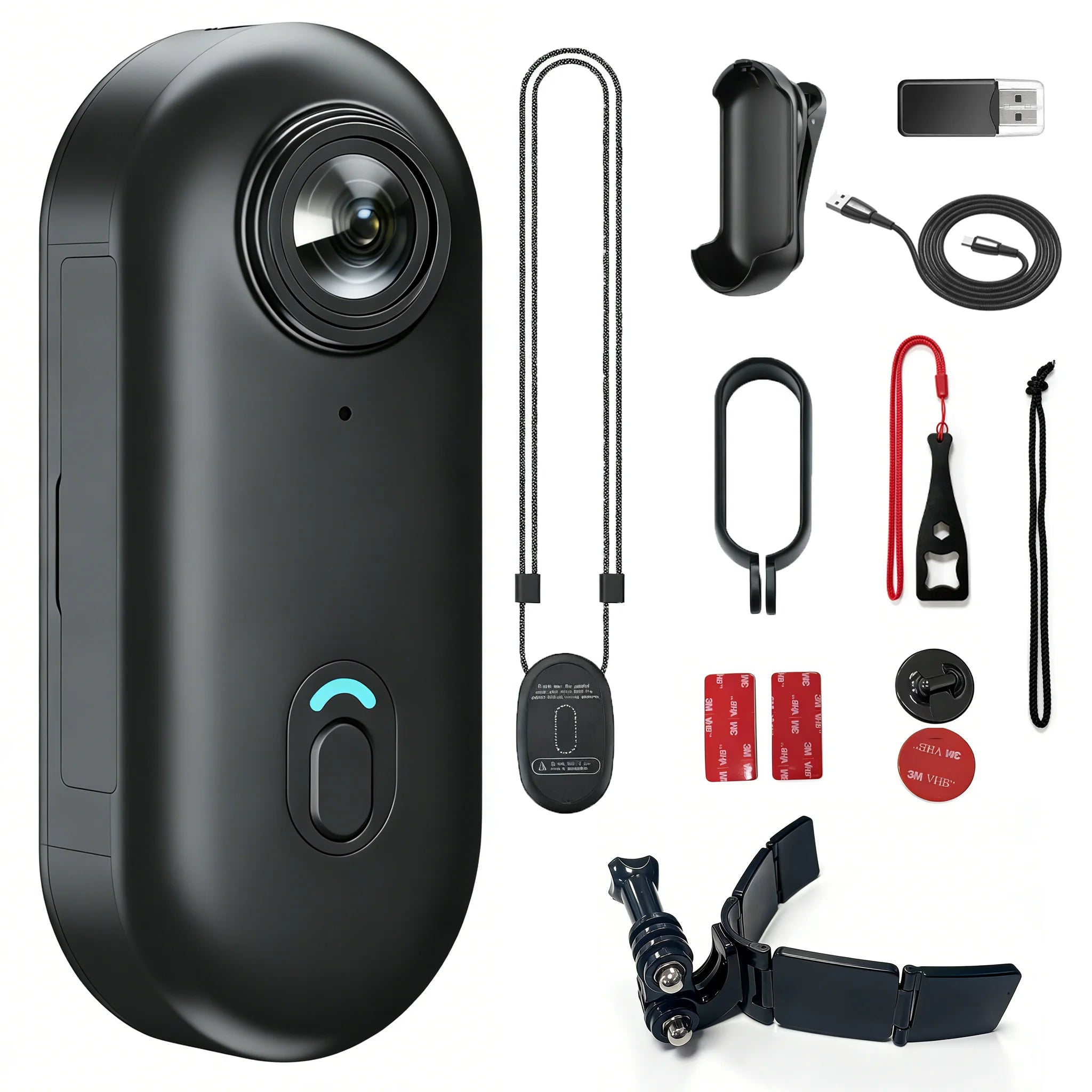Cámara corporal mini JETO H88 Full HD WiFi con clip magnético para motocicleta