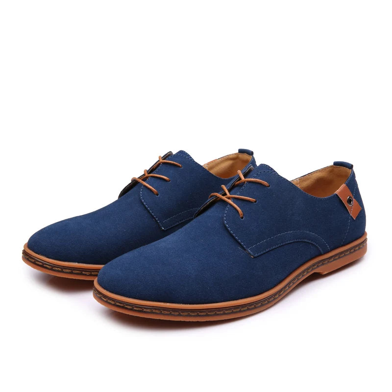 Zapatos Oxford Casuales de Gamuza para Hombre, Transpirables, Cómodos, con Acabado Mate, Zapatos de Negocios, Zapatillas Clásicas, Calzado de Vestir