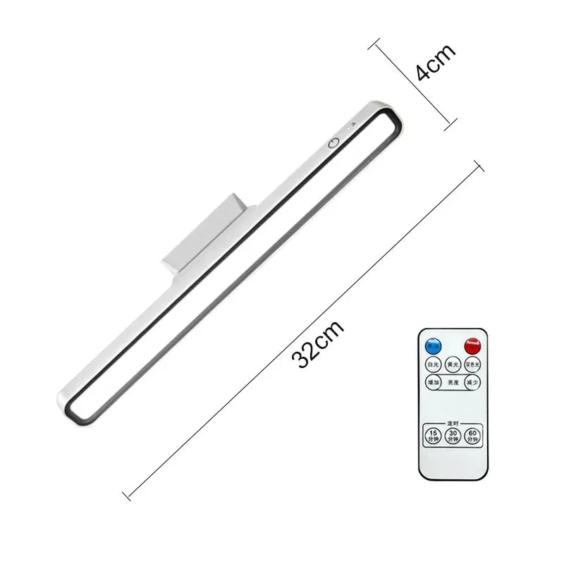 Lámpara LED USB Recargable Magnética con Atenuación Continua para Dormitorio