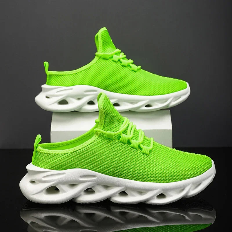 YRZL medias zapatillas de deporte para hombre, zapatos casuales de moda, zapatillas deportivas ligeras de punto transpirable para exteriores, zapatillas para caminar con amortiguación