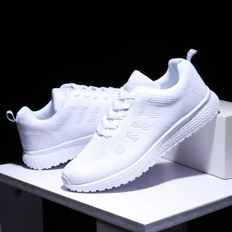 YRZL Zapatillas de deporte para hombre, zapatillas de deporte transpirables de malla cómodas y ligeras a la moda, zapatos deportivos para parejas, zapatos de tenis al aire libre para hombres