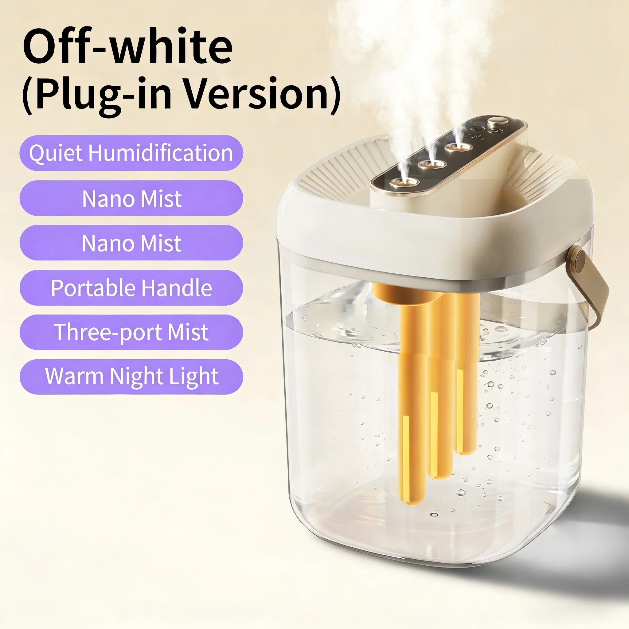 Humidificador Inteligente 2L con 3 Pulverizaciones