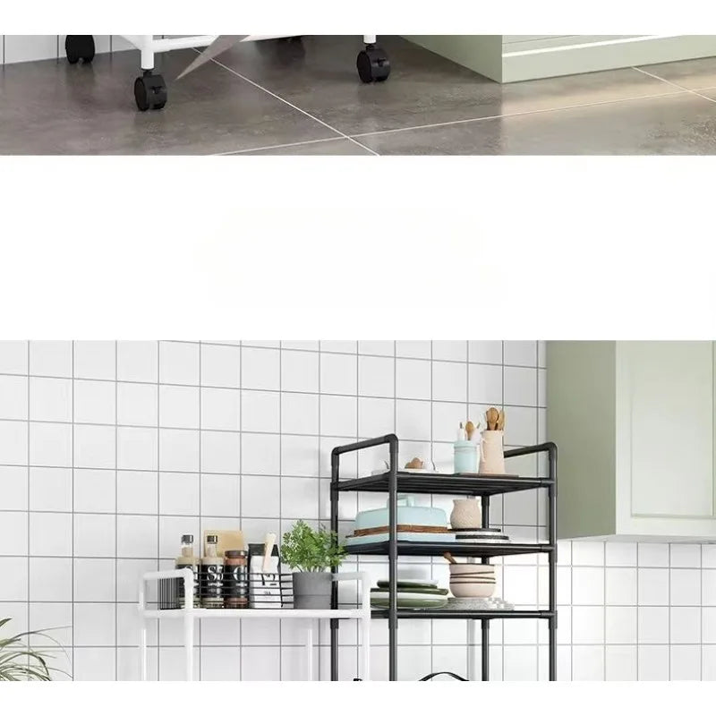 Carrito organizador giratorio multiusos para cocina, baño y dormitorio