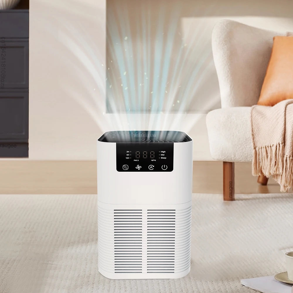 Purificador de aire HEPA con ionizador de iones negativos y aromaterapia
