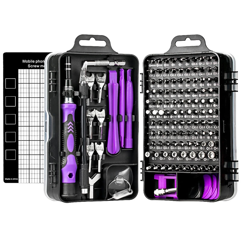 Kit Puntas Destornillador Magnético Torx Phillips Reparación