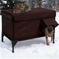 Casa para Gatos de Exterior Impermeable, Plegable y Cálida