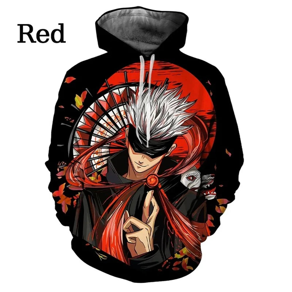 Buzo con Capucha Anime Jujutsu Kaisen Satoru Gojo - Estampado 3D
