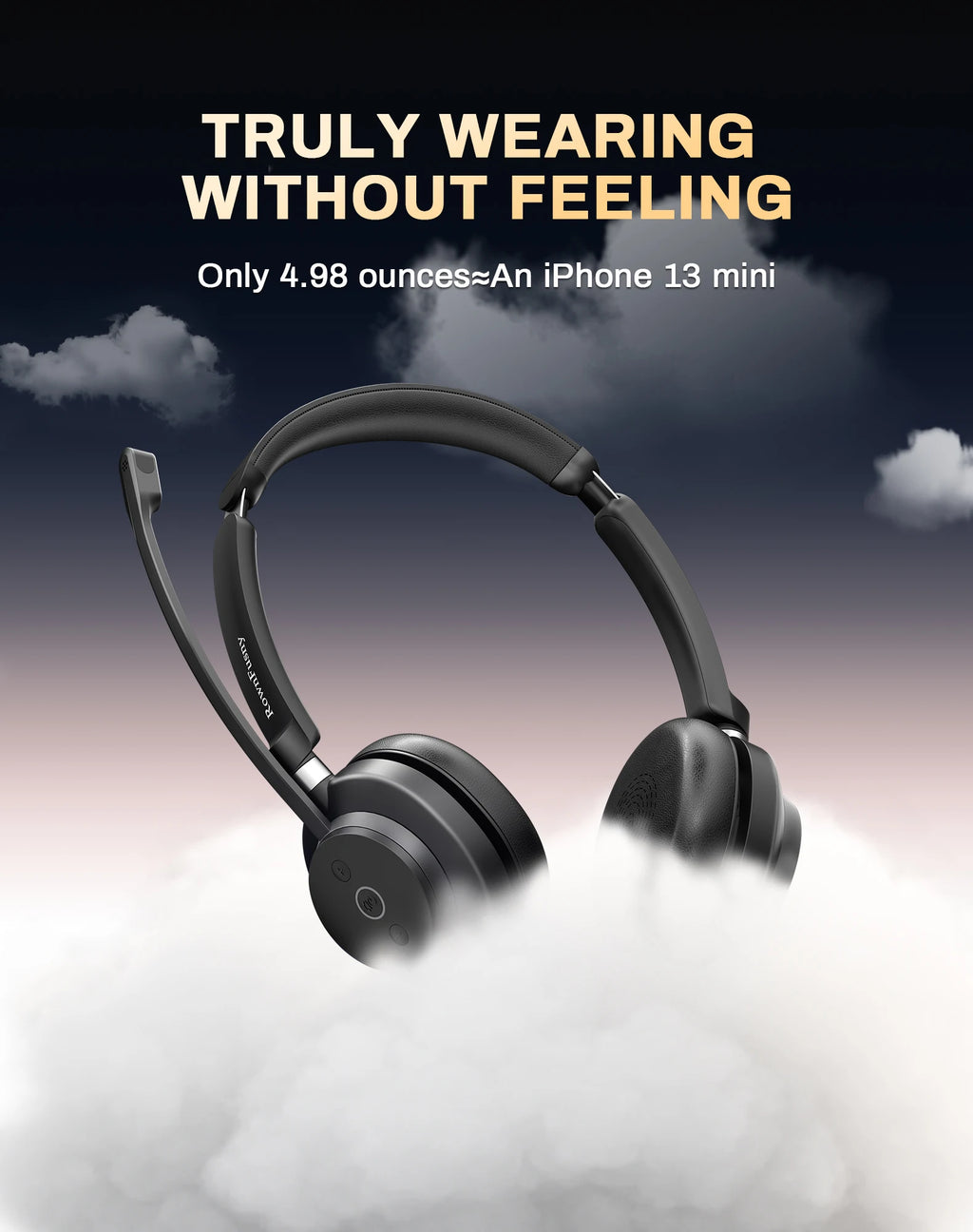 Rownfusny R02 Auriculares Bluetooth Dongle USB Trabajo