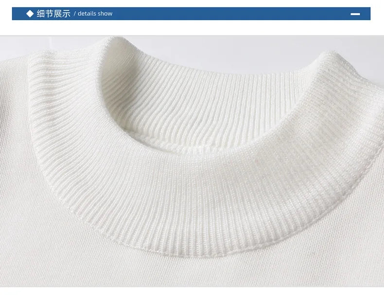 Jersey para hombre, suéter suave, camisas de terciopelo de invierno, ropa de marca, blusa fría cálida de lana tejida, camisas inferiores ajustadas