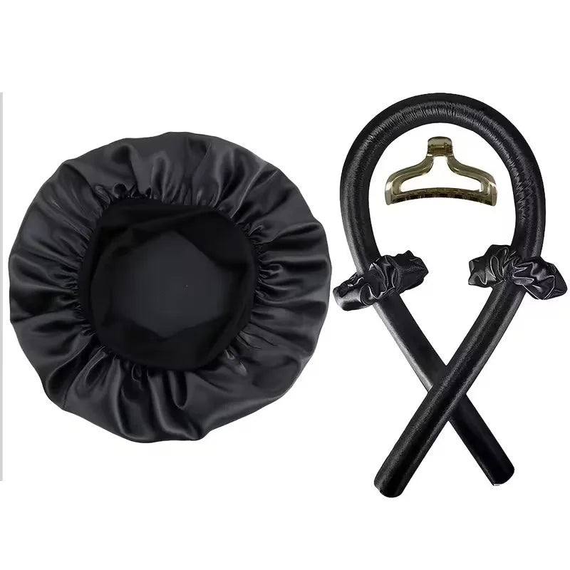 Kit Rizadores sin Calor con Gorro de Satén para Mujer