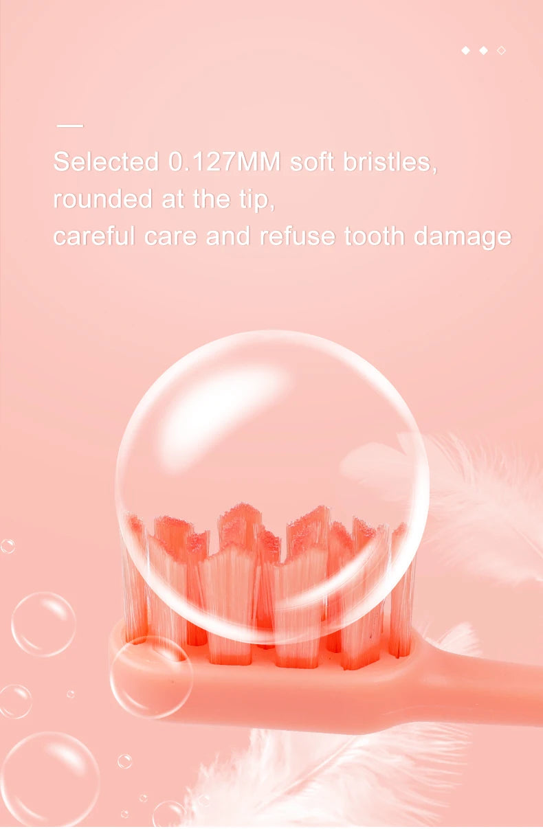Cepillo de dientes eléctrico sónico para adultos, cerdas suaves, batería portátil, resistencia IPX7, cepillos de dientes eléctricos impermeables para viajes