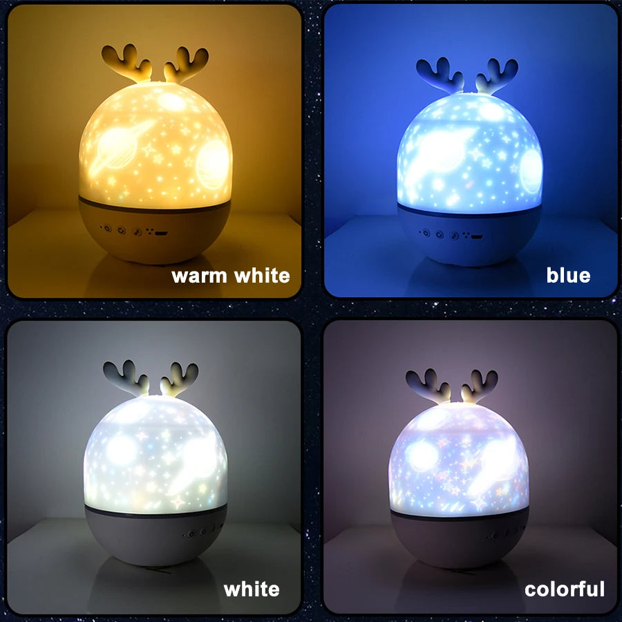 Proyector de Galaxia Bluetooth Luz Nocturna para Niños