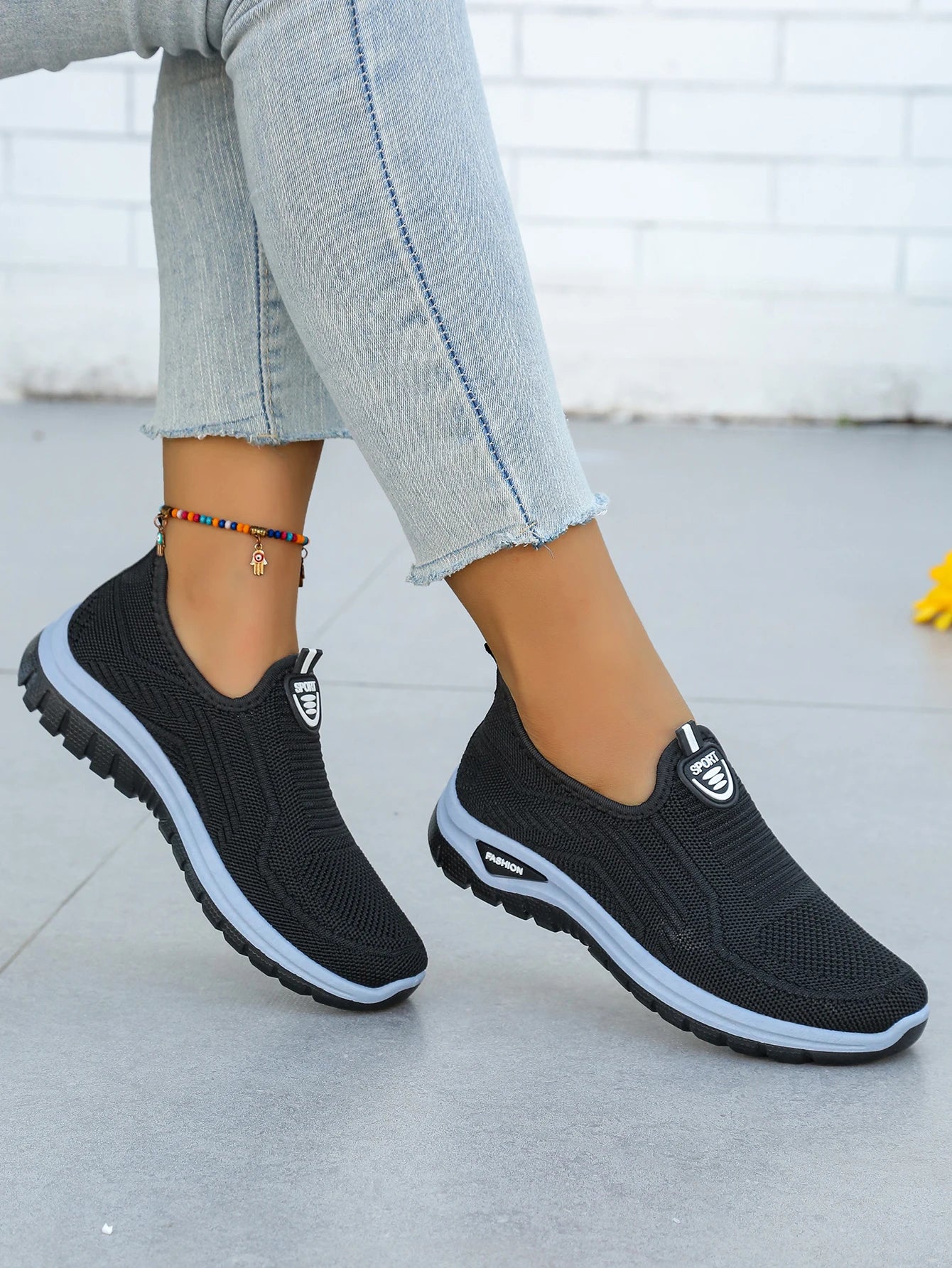 Zapatillas de Mujer Sin Cordones Tejido Transpirable