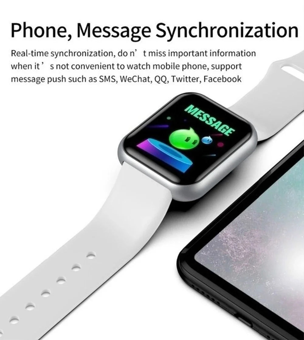 Reloj inteligente D20Pro para hombres y mujeres, reloj deportivo con seguimiento de actividad física, Monitor de ritmo cardíaco y presión arterial, reloj inteligente resistente al agua para Android IOS