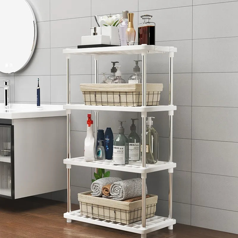 Estante organizador multiusos de varios niveles para cocina, baño y dormitorio