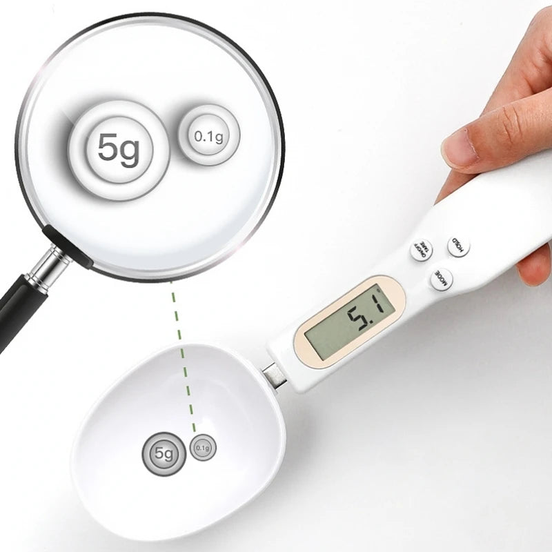 Cuchara de pesaje, báscula, herramienta de cocina casera, medición electrónica de café, alimentos, harina en polvo, hornear, medición Digital LCD ajustable