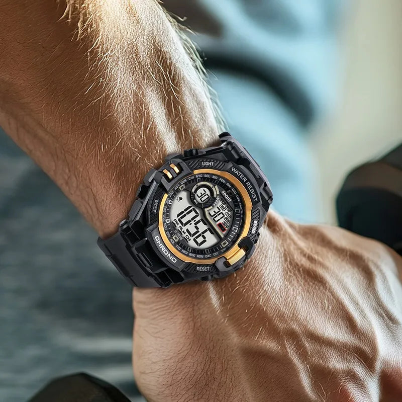 Reloj Digital Deportivo con Cronómetro y Calendario