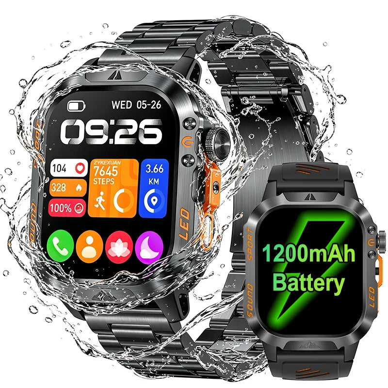Reloj Inteligente Militar con Batería de 1200mAh