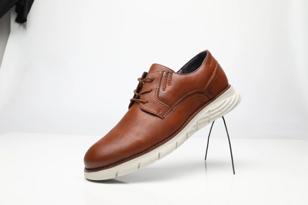 Zapatos Casuales de Cuero para Hombre con Cordones