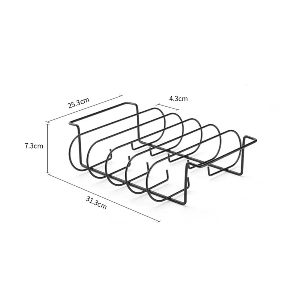 LMETJMA-estantes para costillas de barbacoa, soporte para asar carne y asar de acero recubierto antiadherente, con capacidad para 4 rejillas para parrilla de Gas JT25t