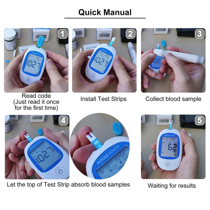 Kit medidor de cetonas en sangre con tiras reactivas para dieta keto