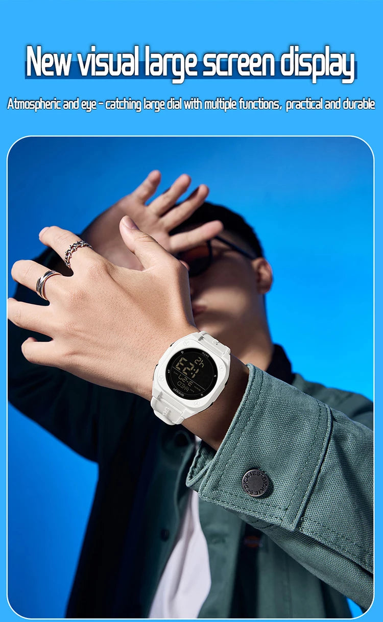 Reloj Digital SANDA 6272 para Estudiantes, Luminoso y Resistente al Agua