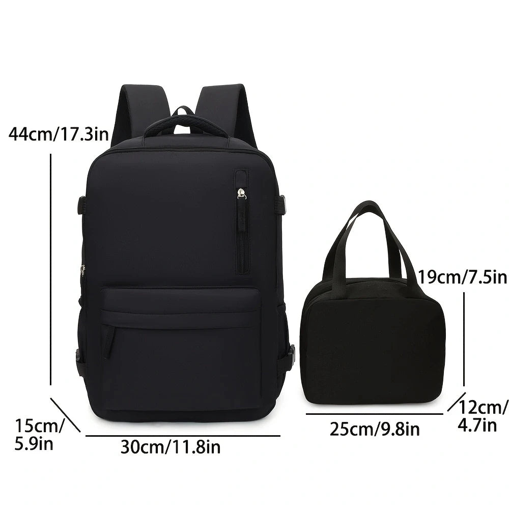 Juego de 2 Mochilas de Viaje, Mochila de Mano 180 °     Bolso de Mano Mini con Compartimento para Zapatos de Apertura Completa, Ideal para Viajes de Fin de Semana