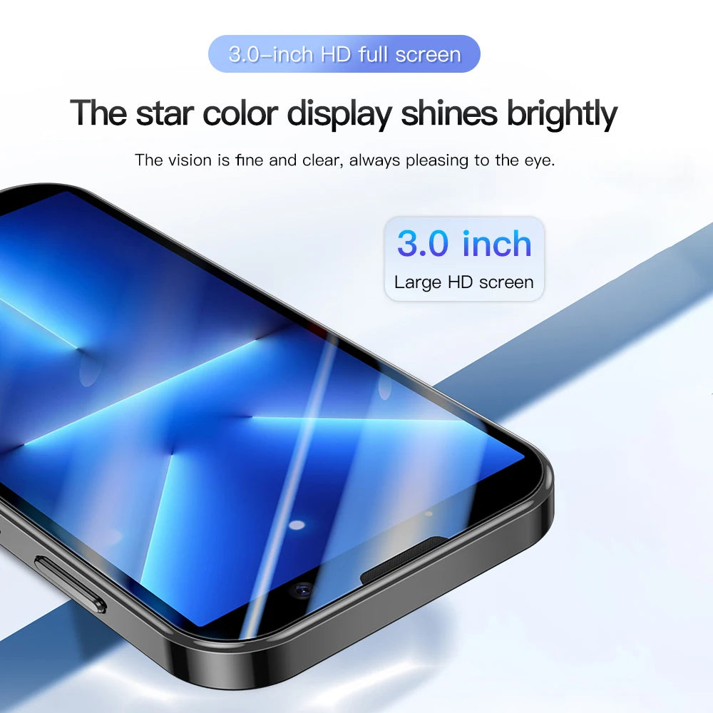 SOYES XS18 Pro 3,0 "Mini Smartphone 2GB RAM 16GB ROM reconocimiento Facial Android9.0 Dual SIM en espera 1000mAh 3G teléfono de red