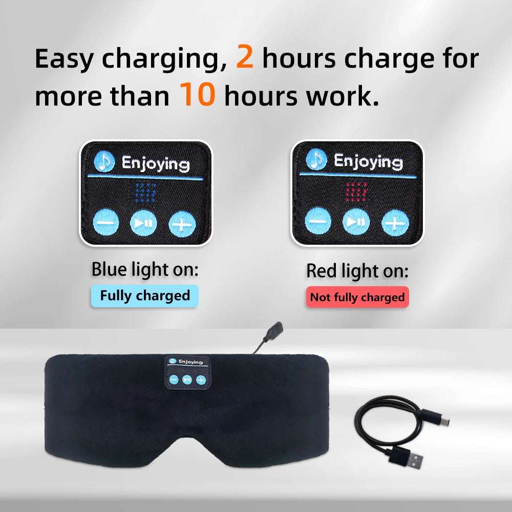 Máscara de Dormir con Auriculares Bluetooth Integrados