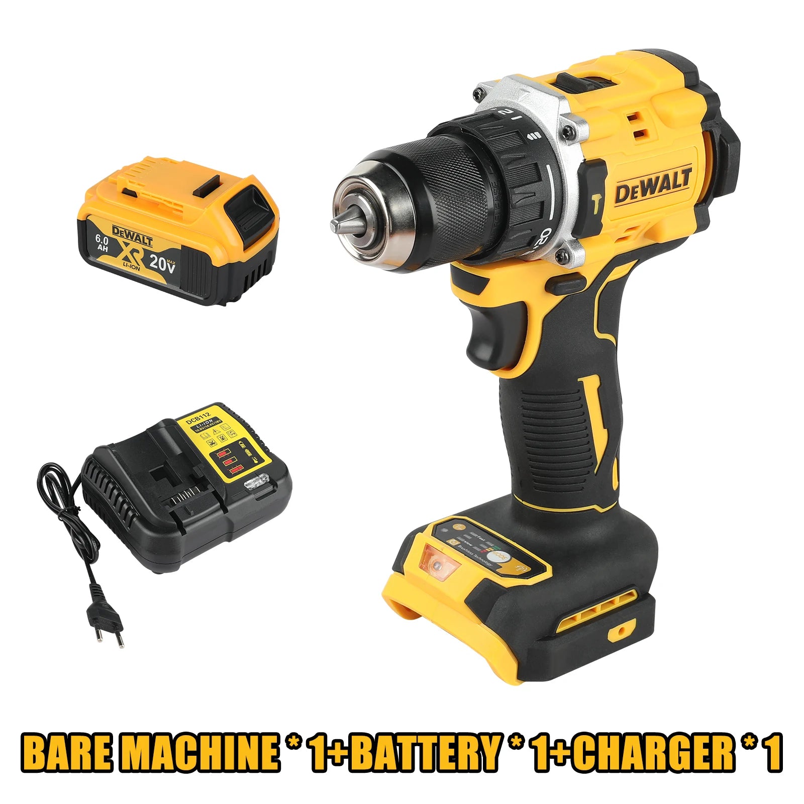 Taladro de Impacto Inalámbrico DEWALT DCD805 20V