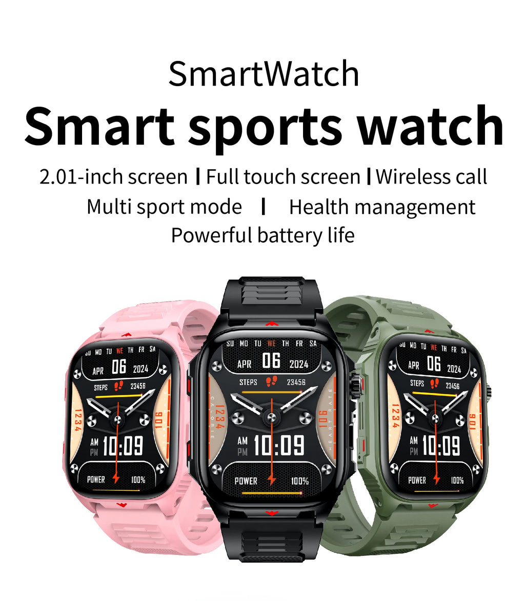 Reloj Inteligente Digital Ritmo Cardíaco Hombre