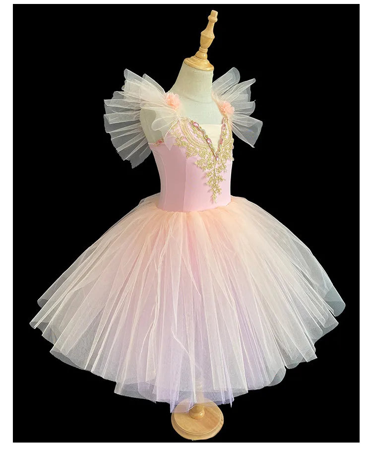 Vestido de Ballet Tutú para Niñas, Traje de Bailarina Infantil