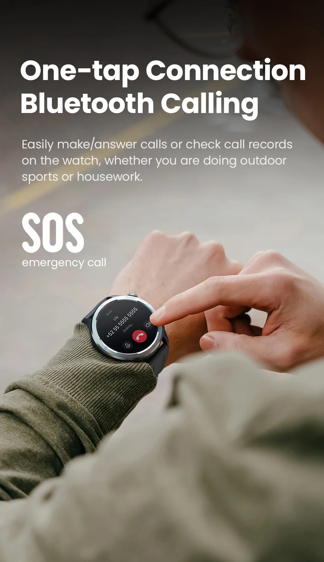 Reloj Inteligente Solar Neo con Pantalla HD, Control de Salud 24H y Llamadas
