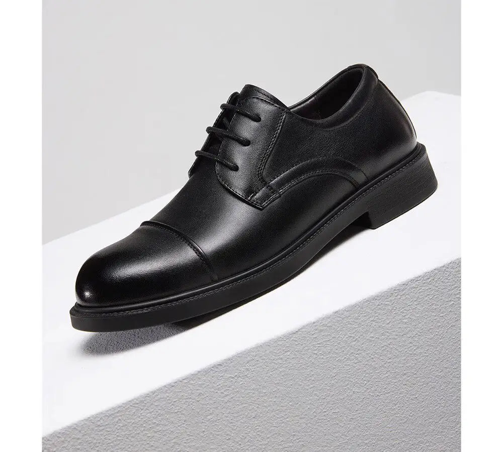 Golden Camel Zapatos informales para hombre, cómodos, antideslizantes, de cuero, con suela suave, zapatos planos para caminar, zapatos de vestir ligeros