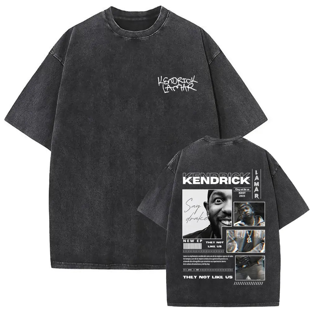 Camiseta Vintage Kendrick Lamar, Hip Hop Oversize, Unisex