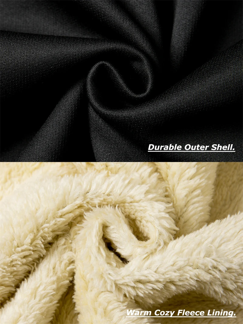Chaqueta de Invierno con Forro Sherpa y Capucha para Hombre