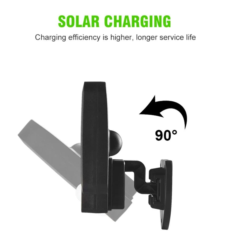 Lámpara Solar LED COB con Sensor de Movimiento para Jardín