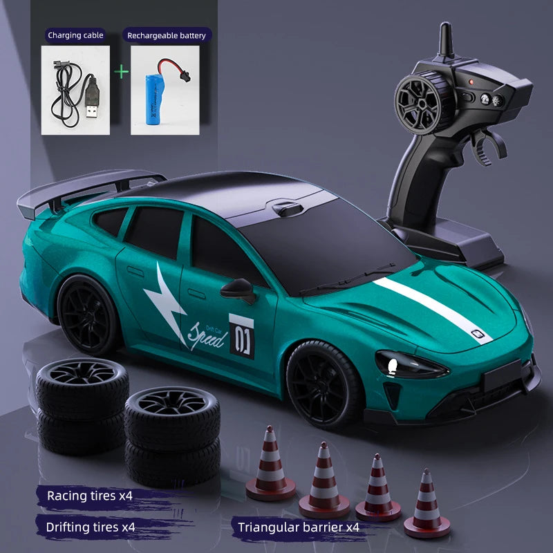 Coche de Carreras a Control Remoto 1:24, 4WD, Alta Velocidad, Juguete para Niños