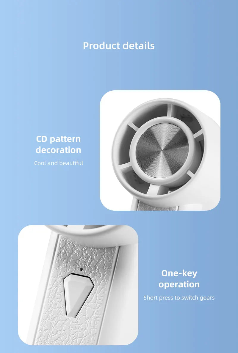 Ventilador portátil de mano, Mini ventilador de carga USB para el hogar de 1800mAh, carga USB de alta velocidad, ventilador de mano de refrigeración para acampar al aire libre