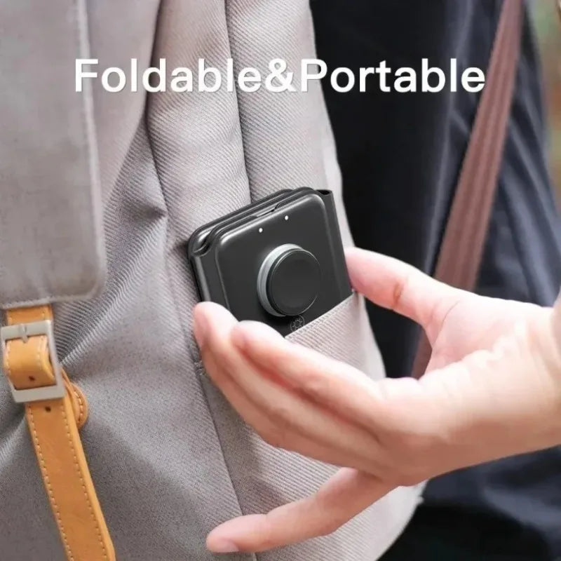 Cargador Inalámbrico Plegable 3 en 1 de Carga Rápida para Escritorio, Compatible con iPhone 17 16 15 14 13 Pro Max, iWatch 10 9 8 7 6, AirPods Pro 2