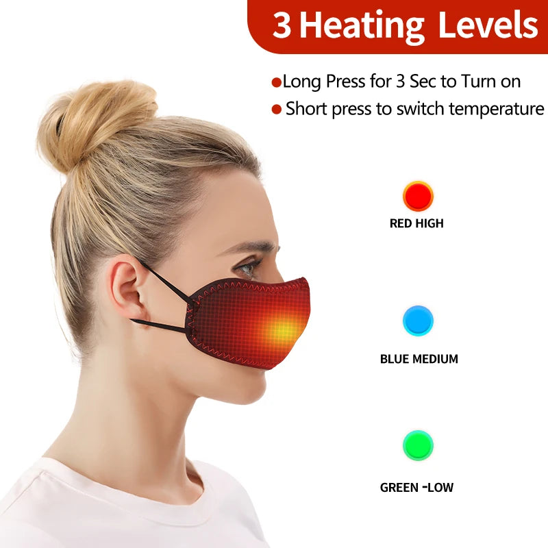 Masajeador Nasal Portátil Eléctrico Mascarilla de Calentamiento Rápido Alivia Malestar Nasal Ligero y Compacto Ideal para Hogar y Viajes