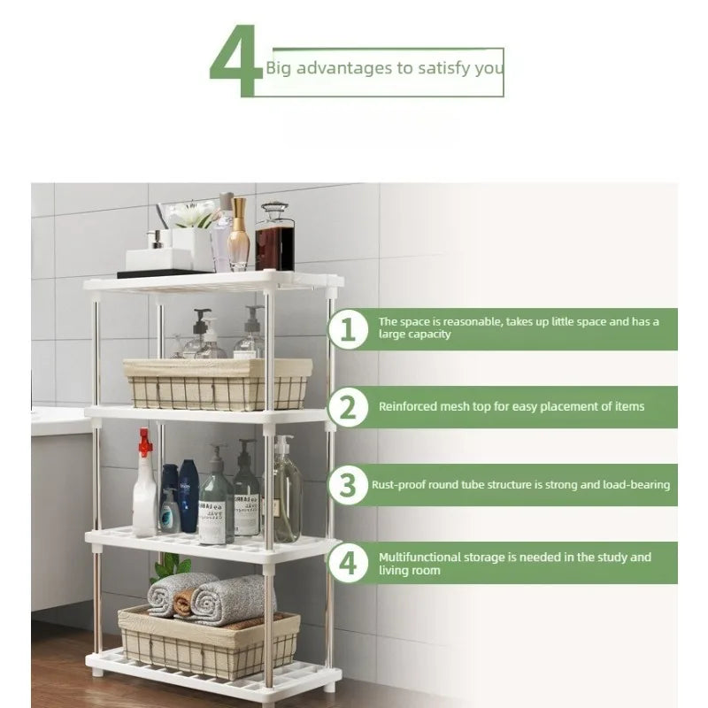 Estante organizador de 4 niveles para cocina, baño y hogar