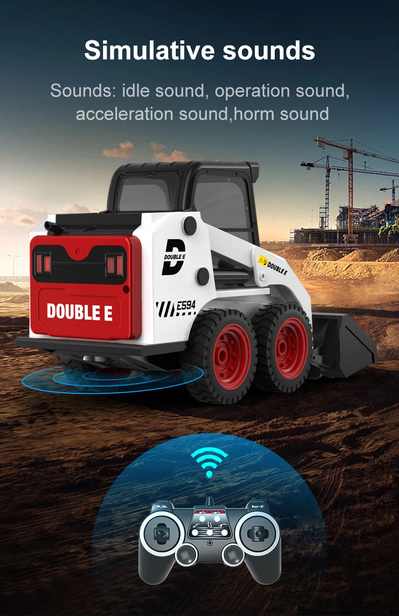 Excavadora RC 1:14 Doble E594 Control Remoto 360° con LED