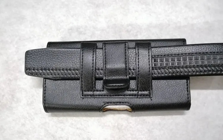 Funda Universal de Cuero para Teléfono con Clip para Cinturón
